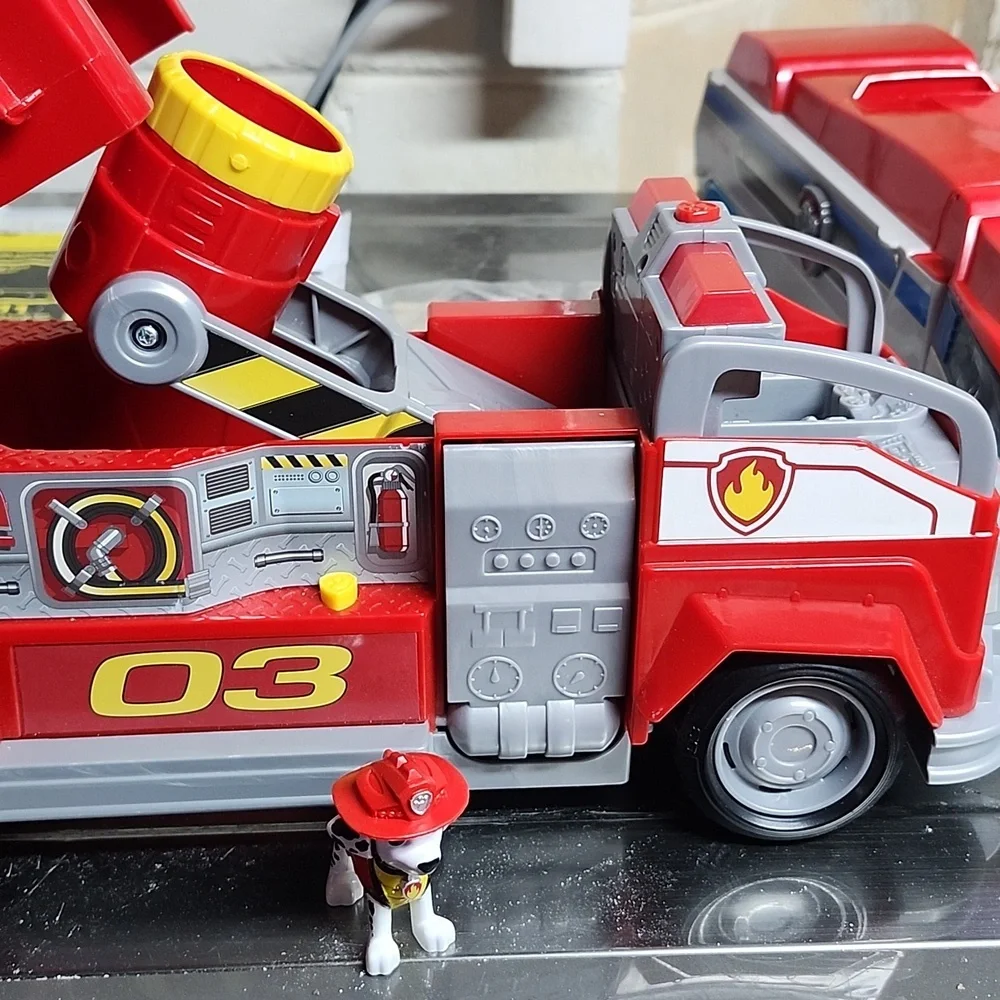 🚒LIKE NEW!🐾PAW PATROL Red Fire Truck Toy w/Marshall Pup - Picture 3 of 16